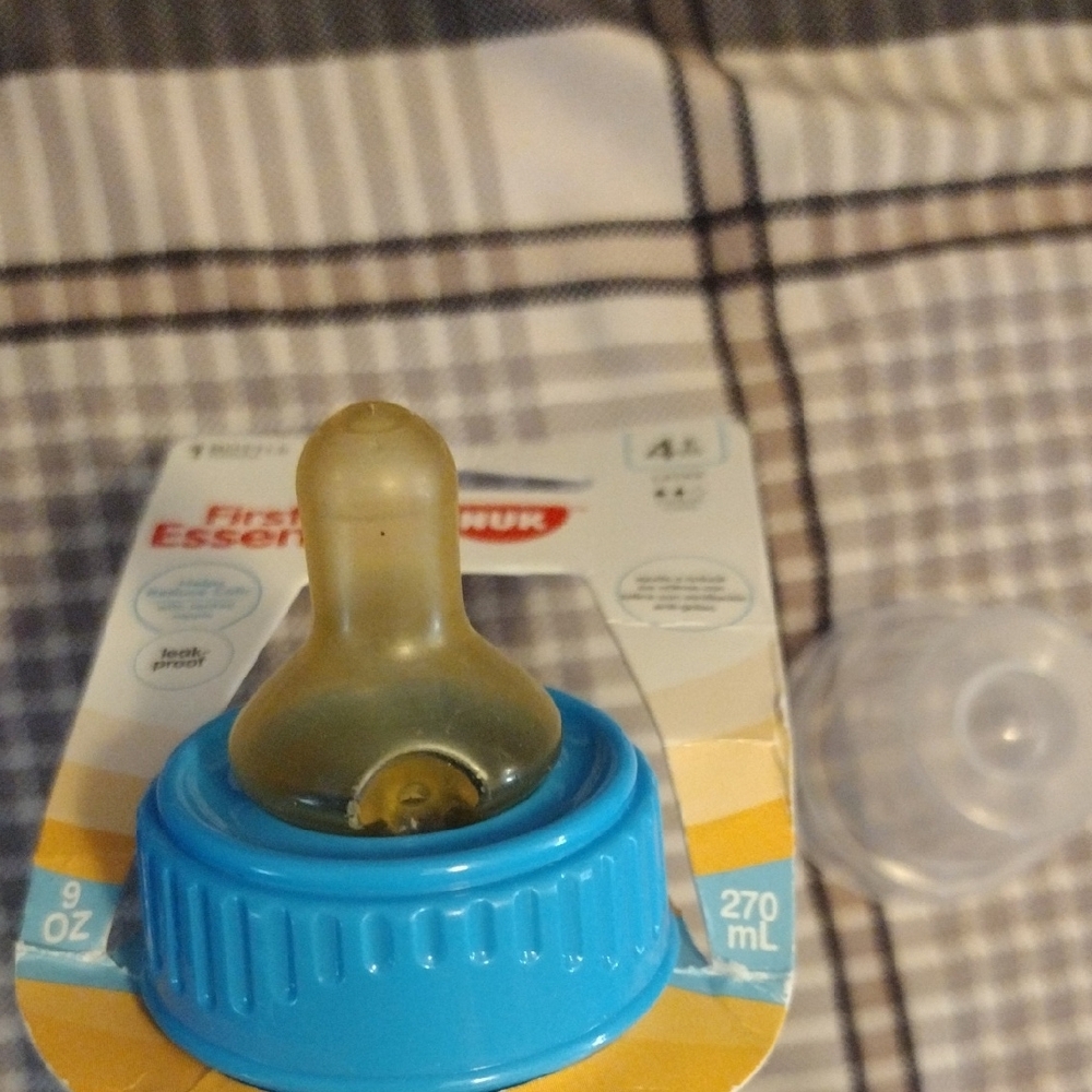 NUK First Essentials Blue Baby Bottle - 9 oz - Picture 6 of 6
